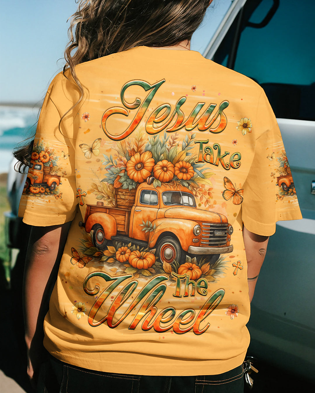 Jesus Take The Wheel Women's All Over Print Shirt - Yhhg0210251