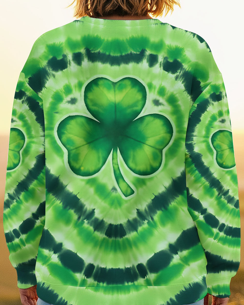 SHAMROCK GREEN COLOR PATRICK'S DAY ALL OVER PRINT - TYQY3012253