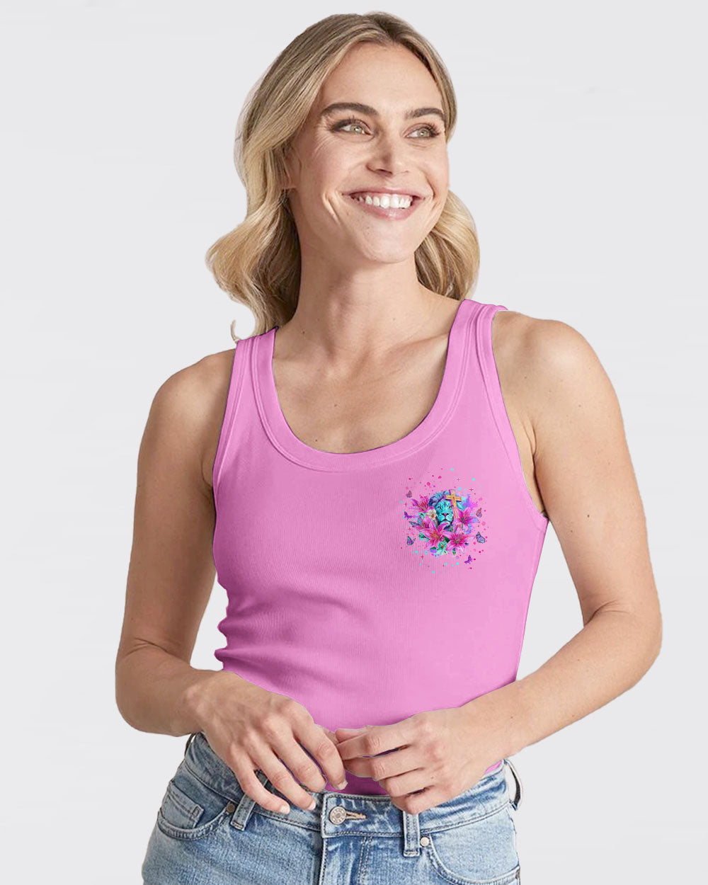 God's Grace Is Bigger Than My Sins Lion Lilies Women's All Over Print Shirt  - Tlnt2709251
