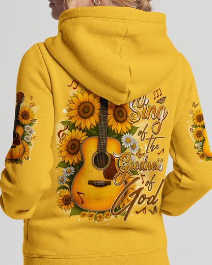 I Will Sing Of The Goodness Of God Guitar Sunflower Women's All Over Print Shirt - Tyqy2709251