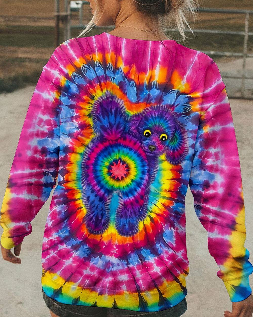 POODLE DOG SWIRL ALL OVER PRINT - TLNO0801261