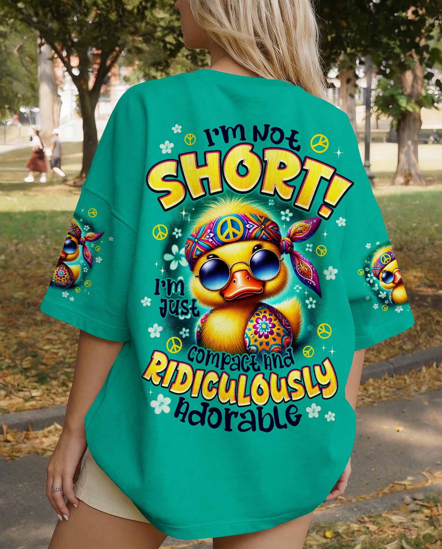 I'M NOT SHORT DUCK HIPPIE ALL OVER PRINT - TYPQ0701262