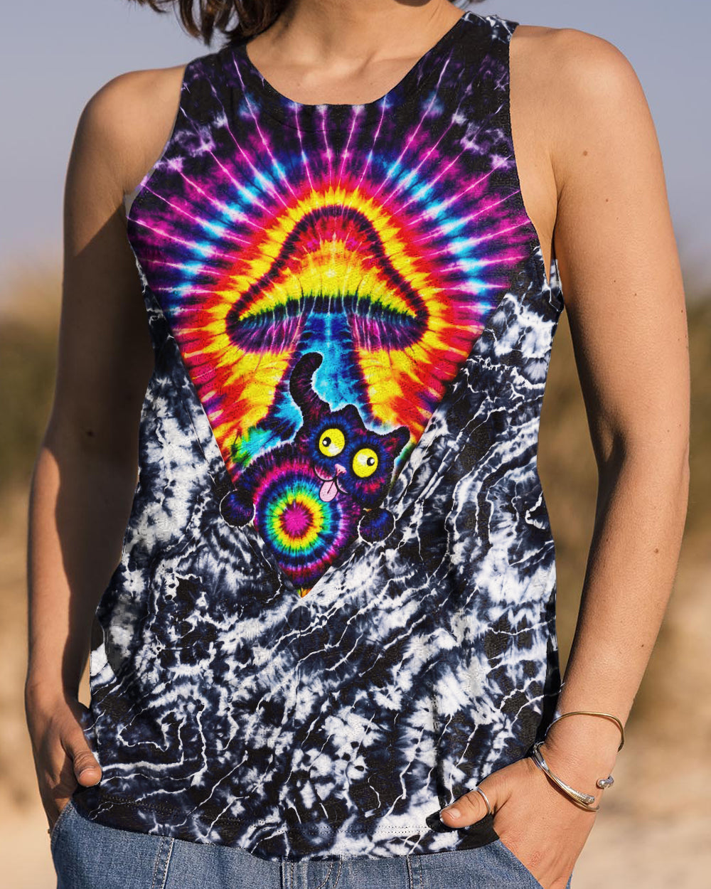 CAT MUSHROOM ALL OVER PRINT - KMTM0701261