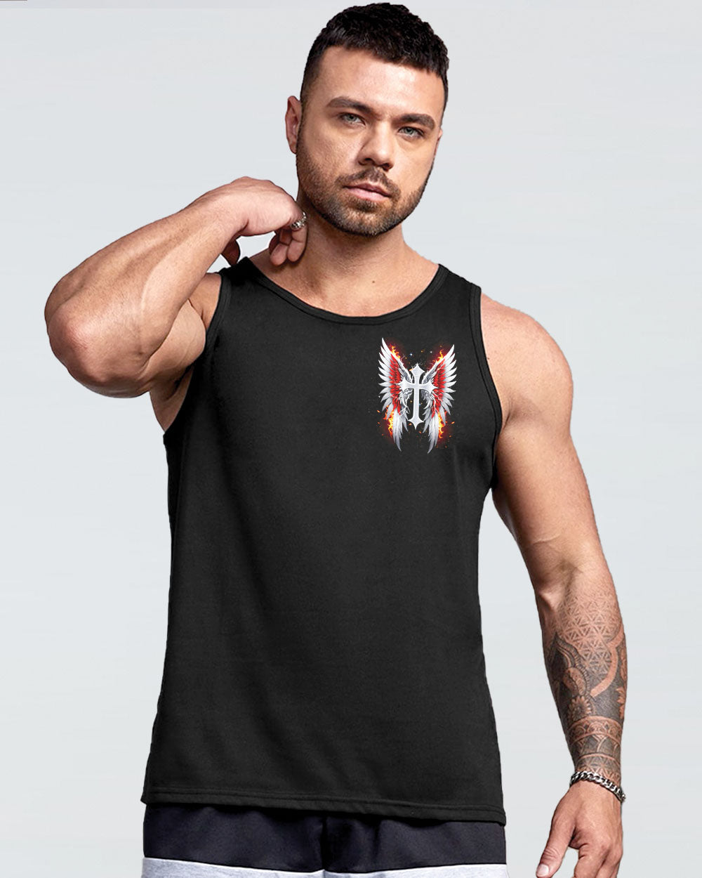 (Hot Deal) I Can Do All Things Cross Wings Men's All Over Print Shirt - Tltw0402255