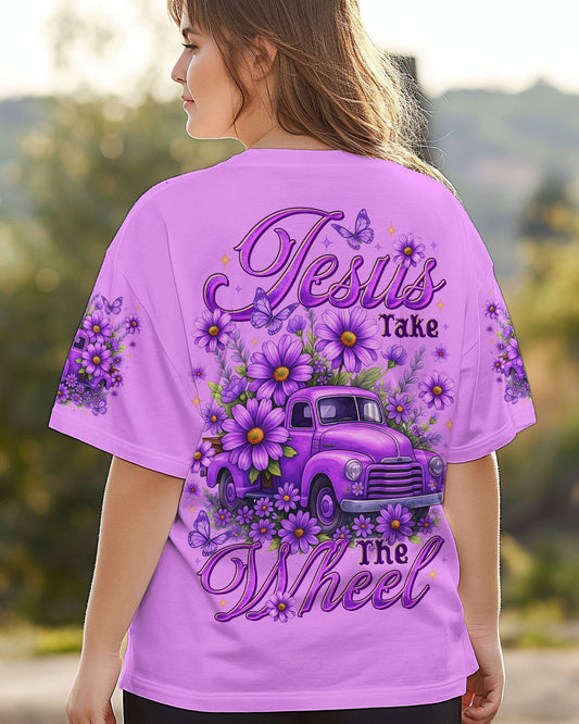 Jesus Take The Wheel Women's All Over Print Shirt - Tltr2309253