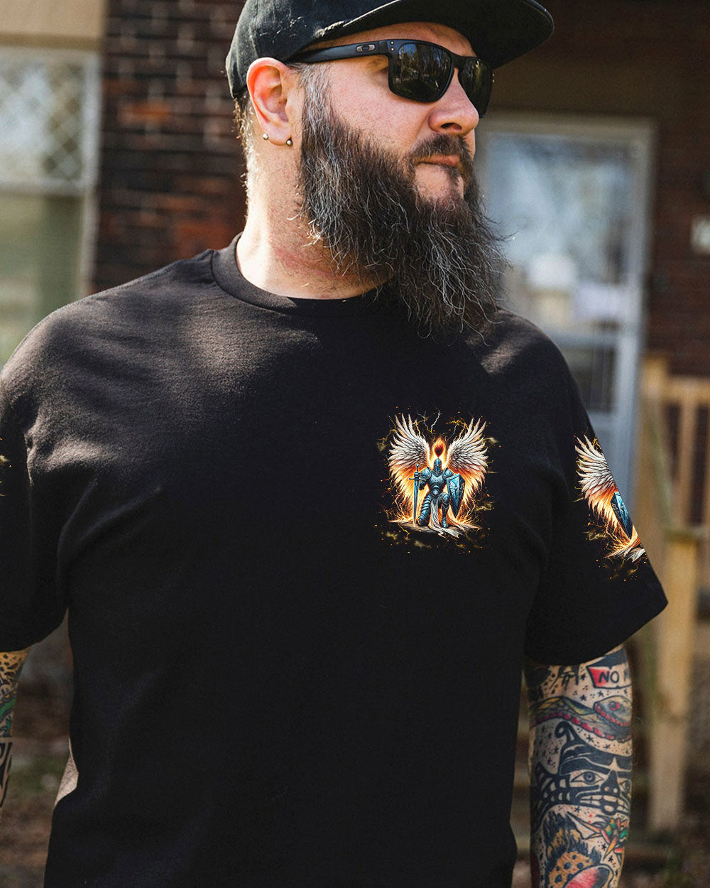 (Hot Deal) Not All Angels Play The Harp And Sing Warrior Men's All Over Print Shirt  - Tlnt0402255
