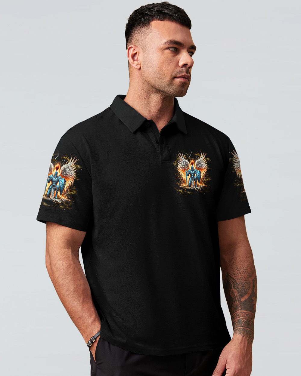 (Hot Deal) Not All Angels Play The Harp And Sing Warrior Men's All Over Print Shirt  - Tlnt0402255