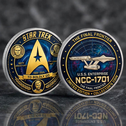 StarTrek 60th Anniversary Printed Commemorative Coin