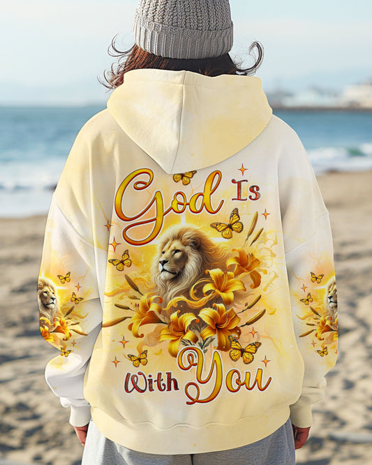 (Hot Deal) God Is With You Lilies Lion  Women's All Over Print Shirt  -  Tlnz0702254