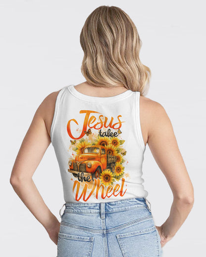 Jesus Take The Wheel Sunflower Women's All Over Print Shirt - Typq2909251