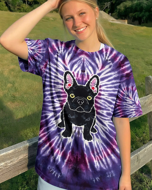 FRENCH BULLDOG PURPLE SWIRL ALL OVER PRINT - YHHG1301261