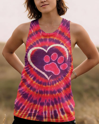 PAW PRINT HEART SWIRL ALL OVER PRINT  - TLNO0501262