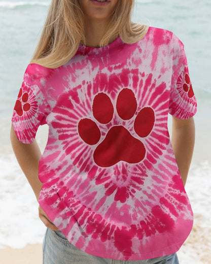 PINK SWIRL PAW ALL OVER PRINT - YHLT0201262