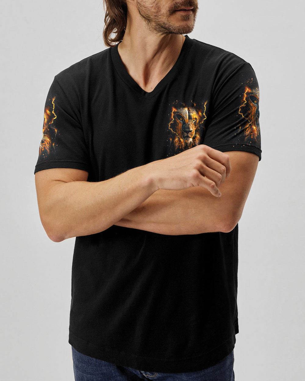 (Hot Deal) A Warrior Of Christ Lion Men's All Over Print Shirt - Yhhn0702251