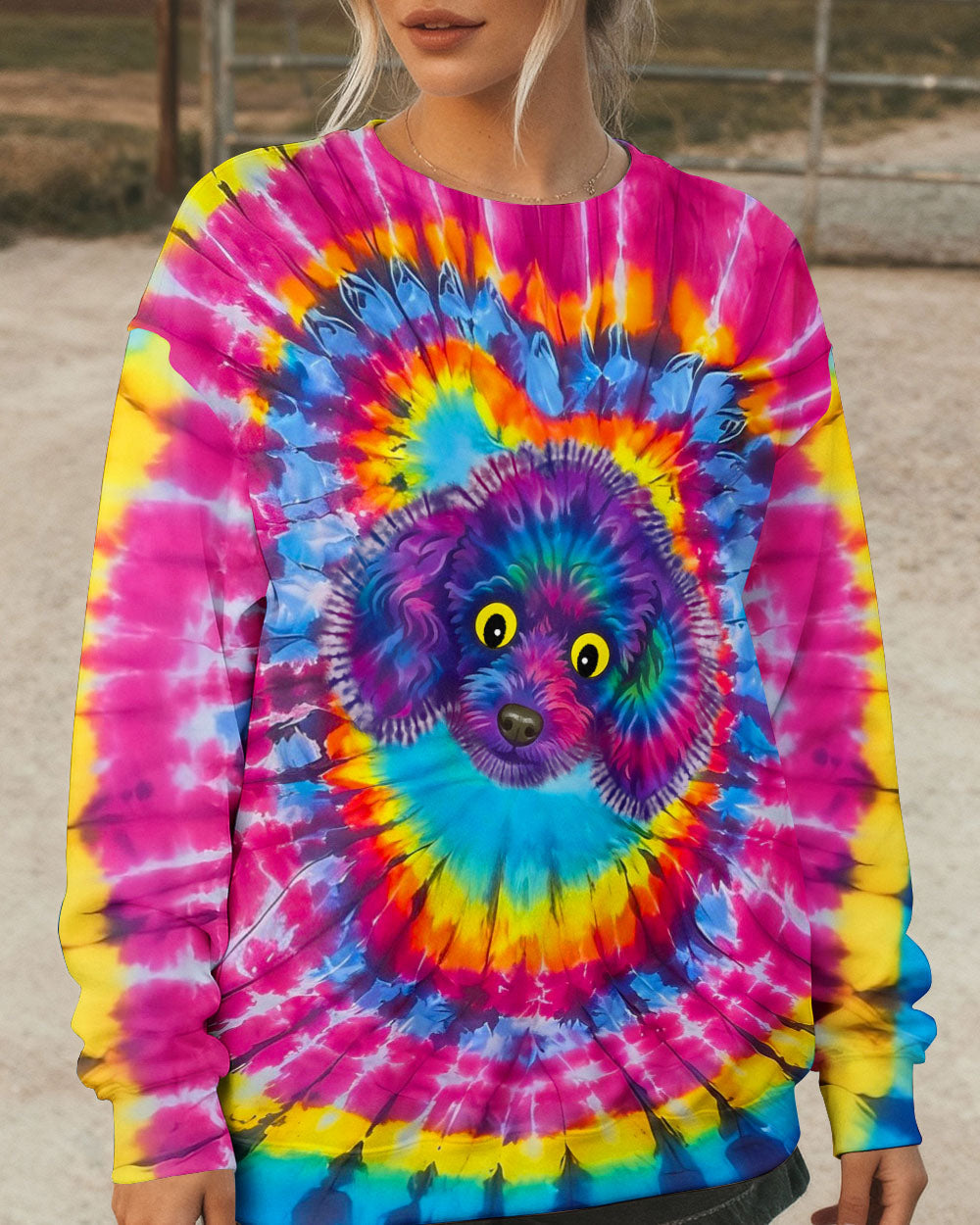 POODLE DOG SWIRL ALL OVER PRINT - TLNO0801261
