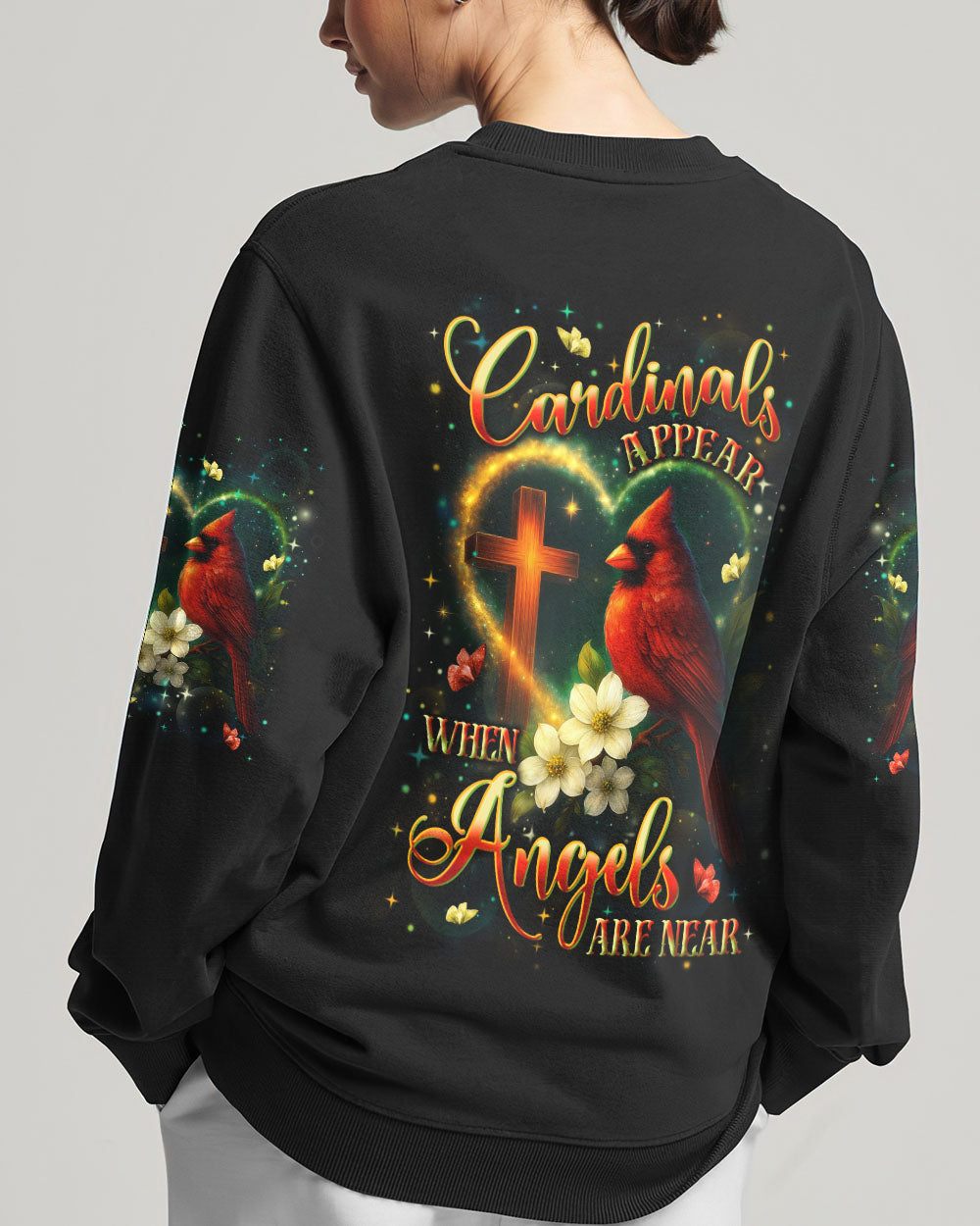 When Cardinals Appear Angels Are Near Women's All Over Print Shirt - Yhln3009253