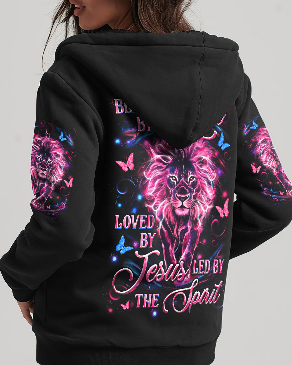 Blessed By God Loved By Jesus Lion Women's All Over Print Shirt - Yhln2909251