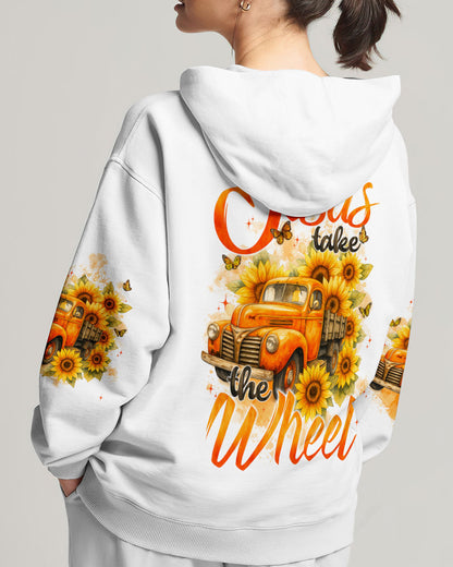 Jesus Take The Wheel Sunflower Women's All Over Print Shirt - Typq2909251