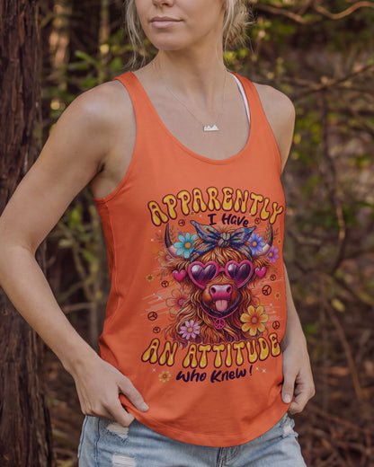 APPARENTLY I HAVE AN ATTITUDE WHO KNEW COW ALL OVER PRINT - TYPQ3012251