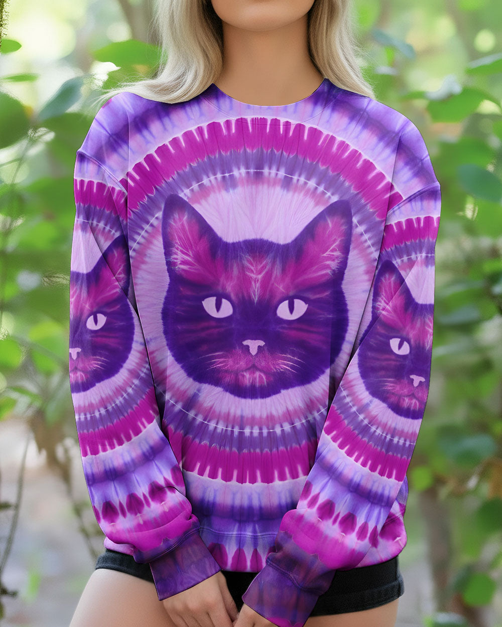 PURPLE CAT AURA ALL OVER PRINT - TYQY0701262