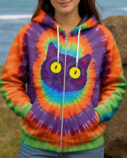 FUNNY CAT SWIRL ALL OVER PRINT - TLNO0901261