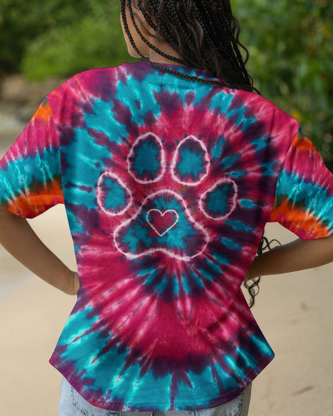 PAW PRINT SWIRL ALL OVER PRINT  - TLNT3012252