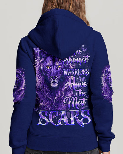 The Strongest Warriors Have The Most Scars Lion Women's All Over Print Shirt - Tyqy0210252