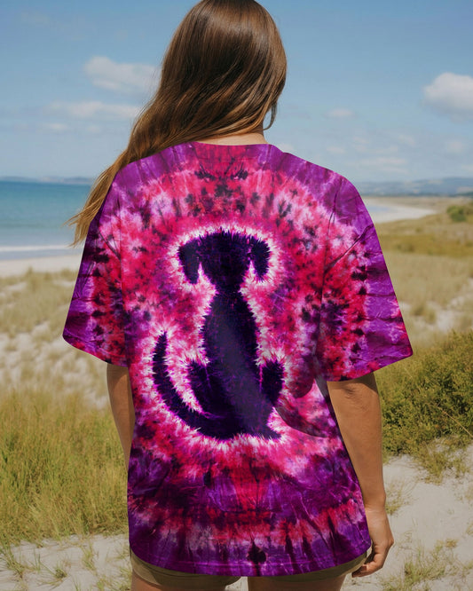 LABRADOR DOG PINK & PURPLE SWIRL ALL OVER PRINT   - TLTW0701261