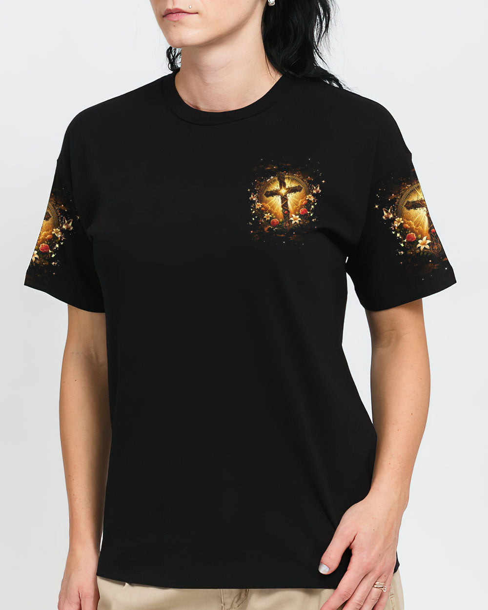 When God Steps In Miracles Happen Women's All Over Print Shirt - Yhhg2409254