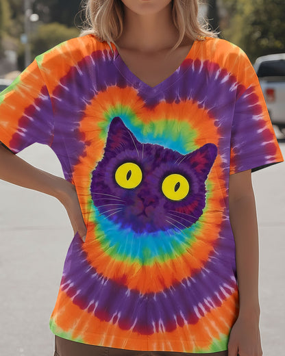 FUNNY CAT SWIRL ALL OVER PRINT - TLNO0901261