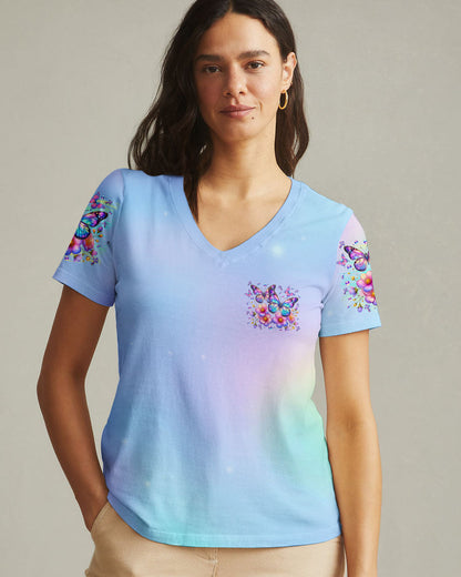 When Butterflies Appear Angels Are Near Women's All Over Print Shirt - Tltr3009253