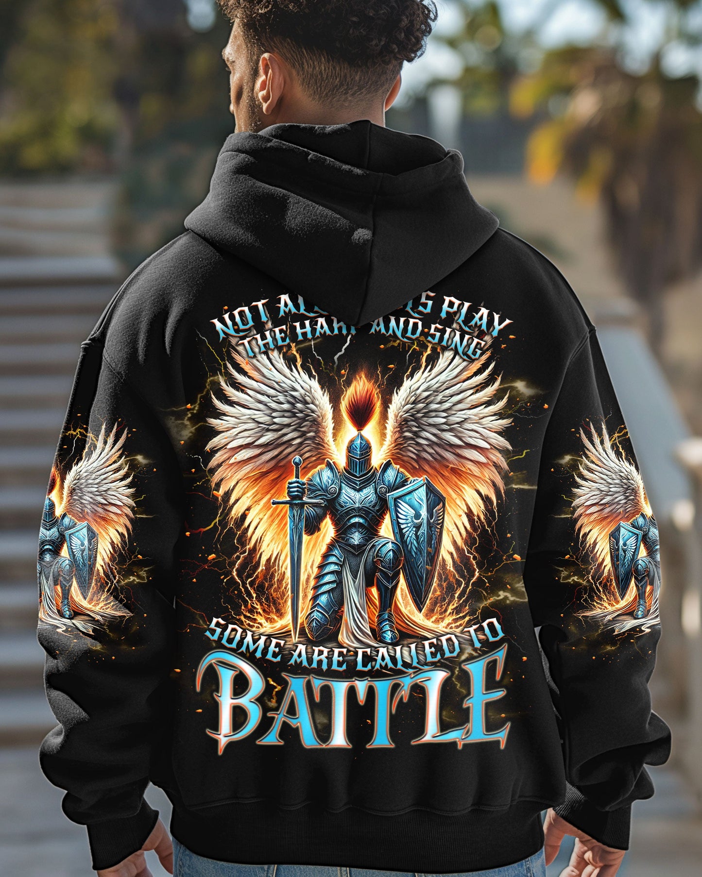 (Hot Deal) Not All Angels Play The Harp And Sing Warrior Men's All Over Print Shirt  - Tlnt0402255