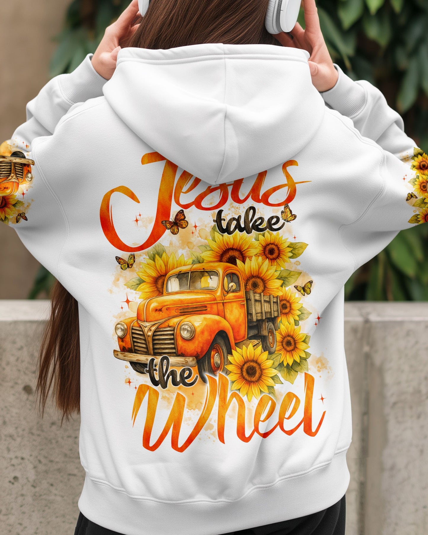 Jesus Take The Wheel Sunflower Women's All Over Print Shirt - Typq2909251