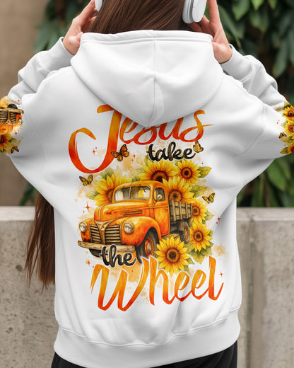 Jesus Take The Wheel Sunflower Women's All Over Print Shirt - Typq2909251