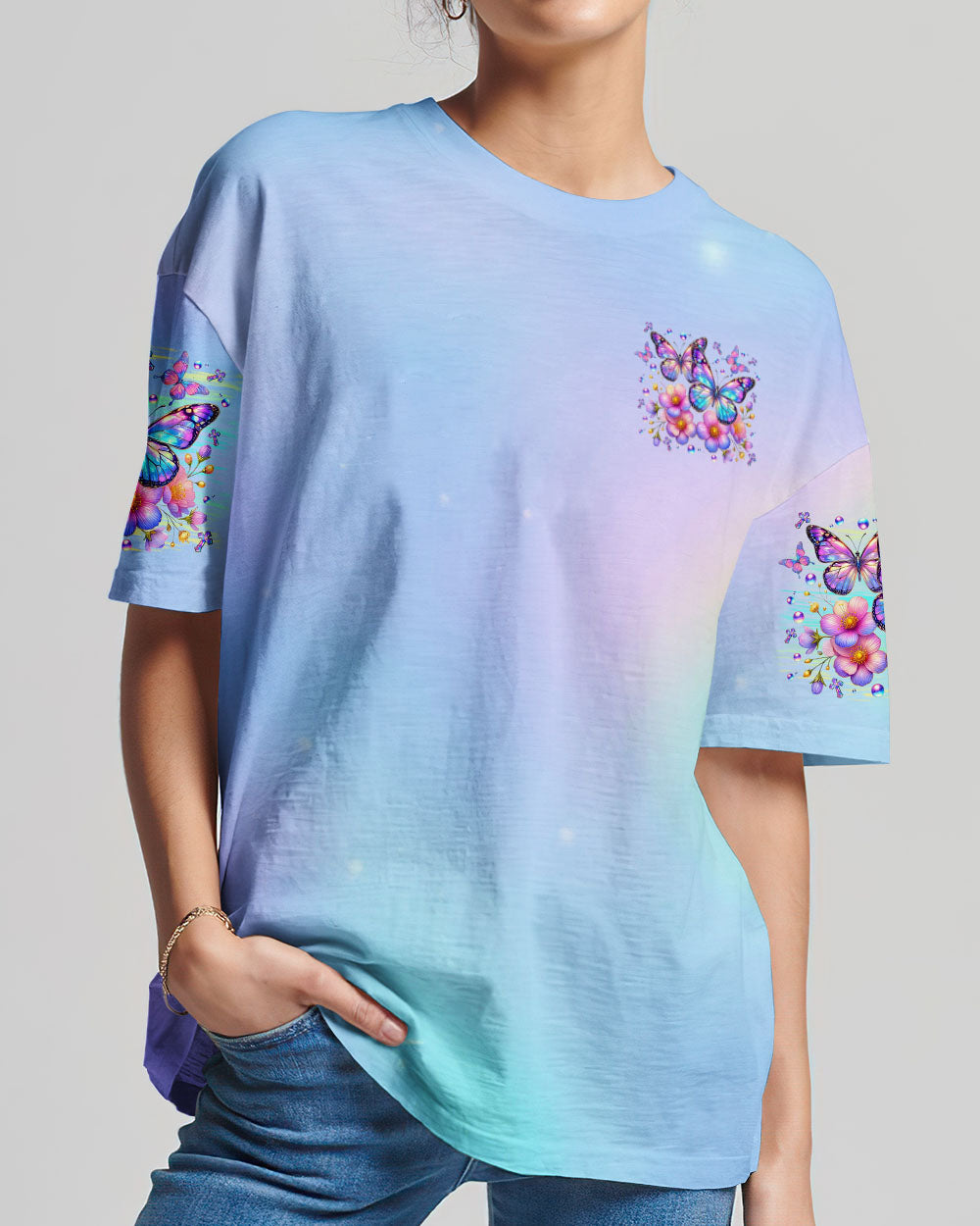 When Butterflies Appear Angels Are Near Women's All Over Print Shirt - Tltr3009253