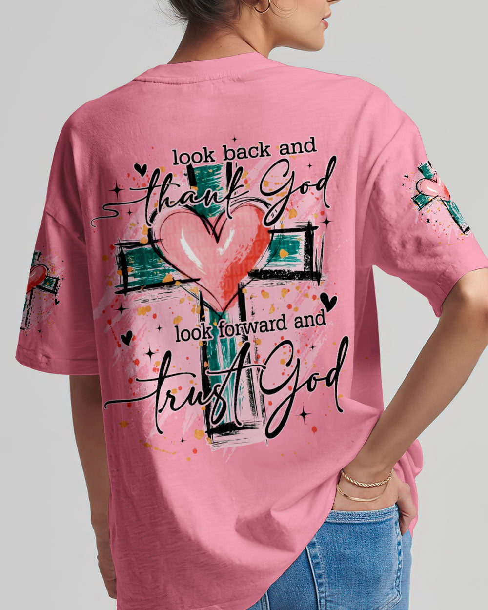 Look Back And Thank God Women's All Over Print Shirt - Tyqy3009254