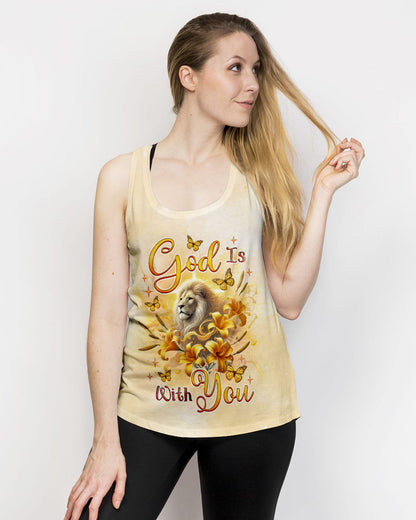 (Hot Deal) God Is With You Lilies Lion  Women's All Over Print Shirt  -  Tlnz0702254