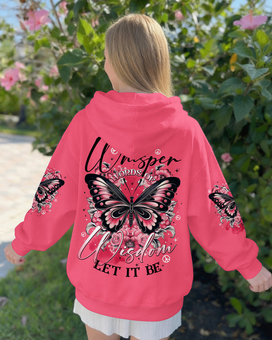 WHISPER WORDS OF WISDOM LET IT BE BUTTERFLY ALL OVER PRINT - TYTD0501261