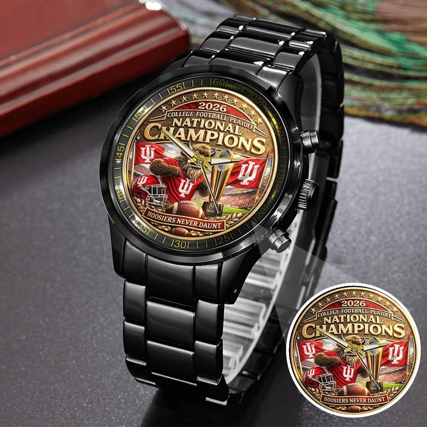 Personalized Indiana Hoosiers Football Watch