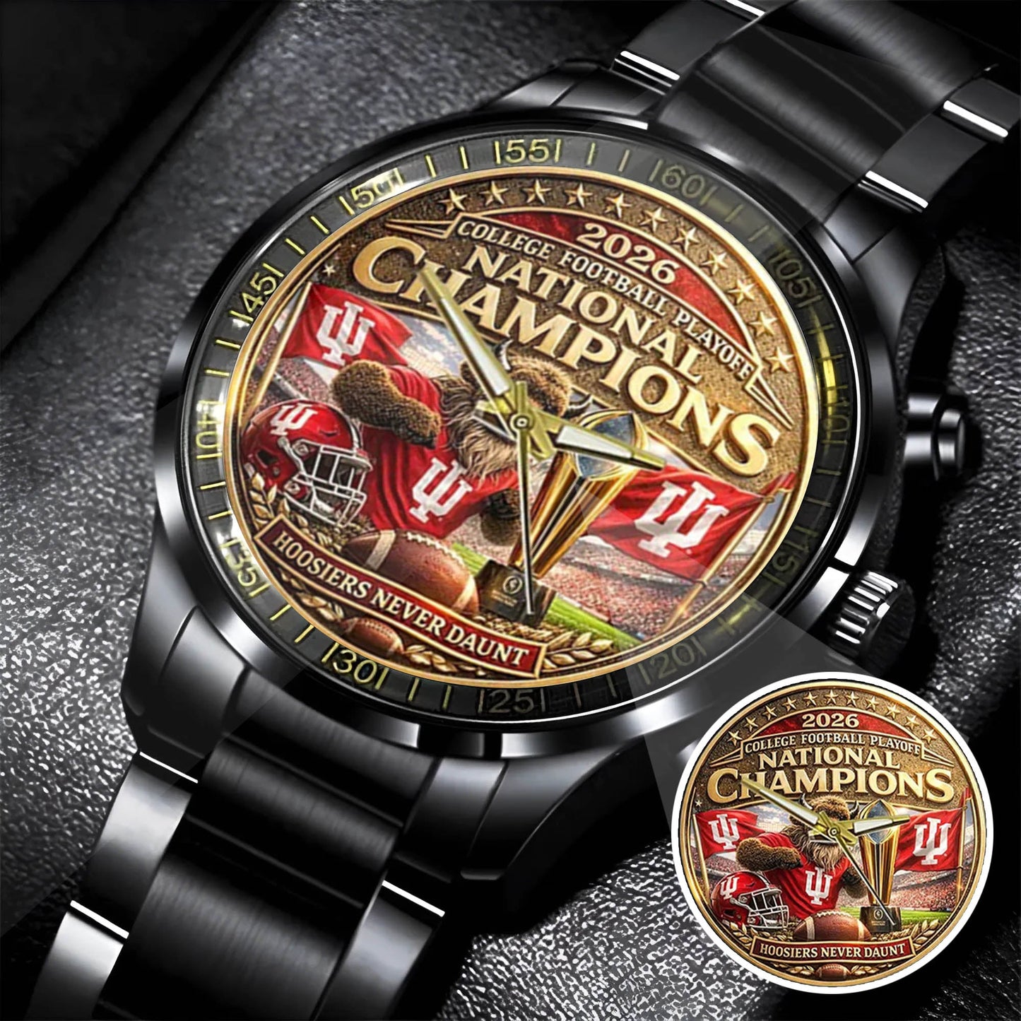 Personalized Indiana Hoosiers Football Watch