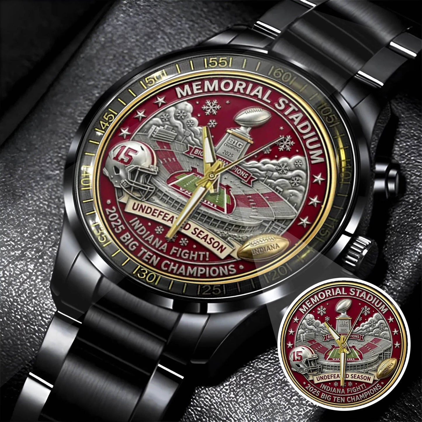 Personalized Indiana Hoosiers Football Watch