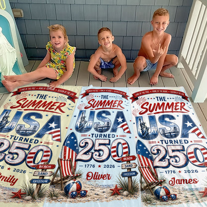 Personalized Microfiber Beach Towel Custom Design USA Gift Beach Towels GradoCreations