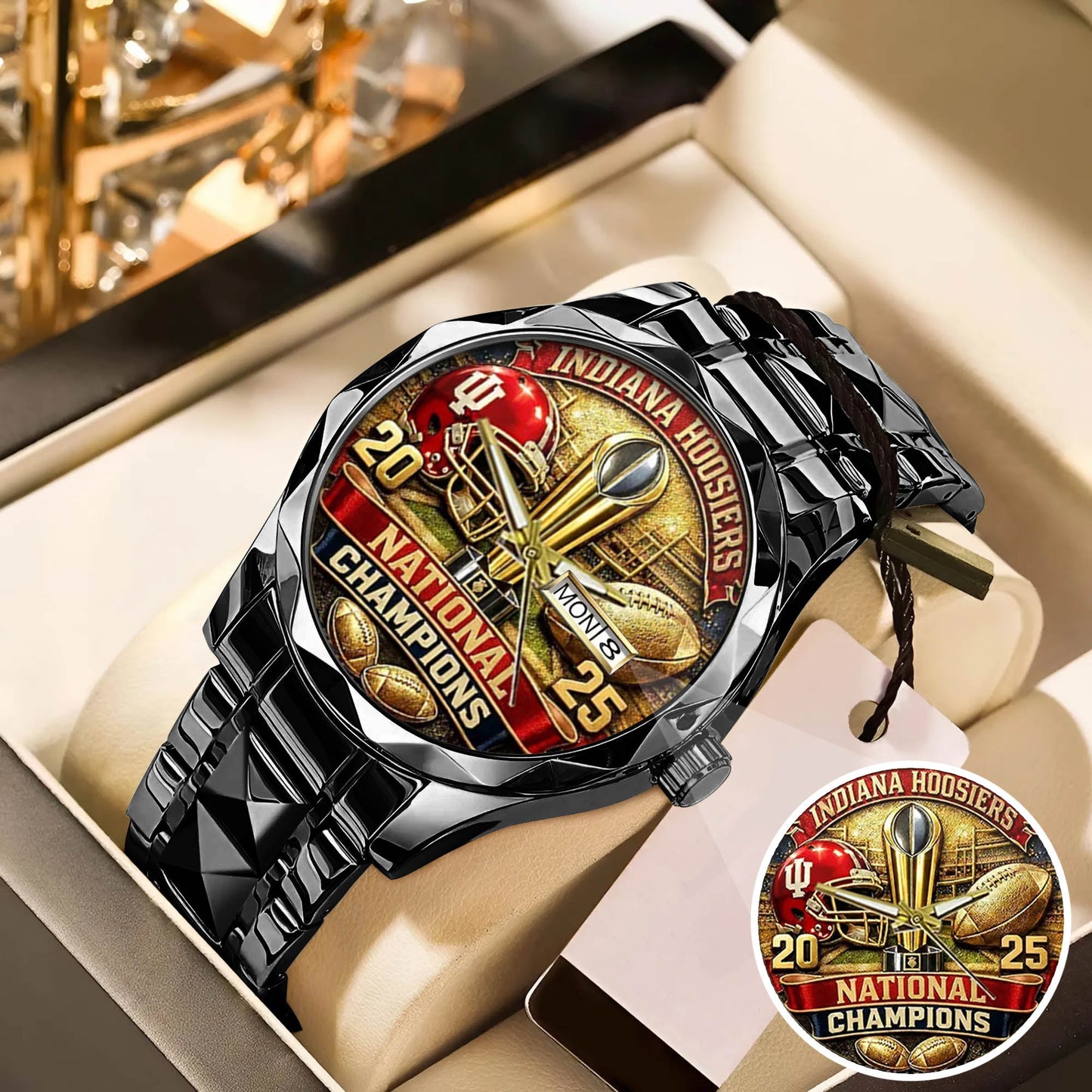 Personalized Indiana Hoosiers Football Watch