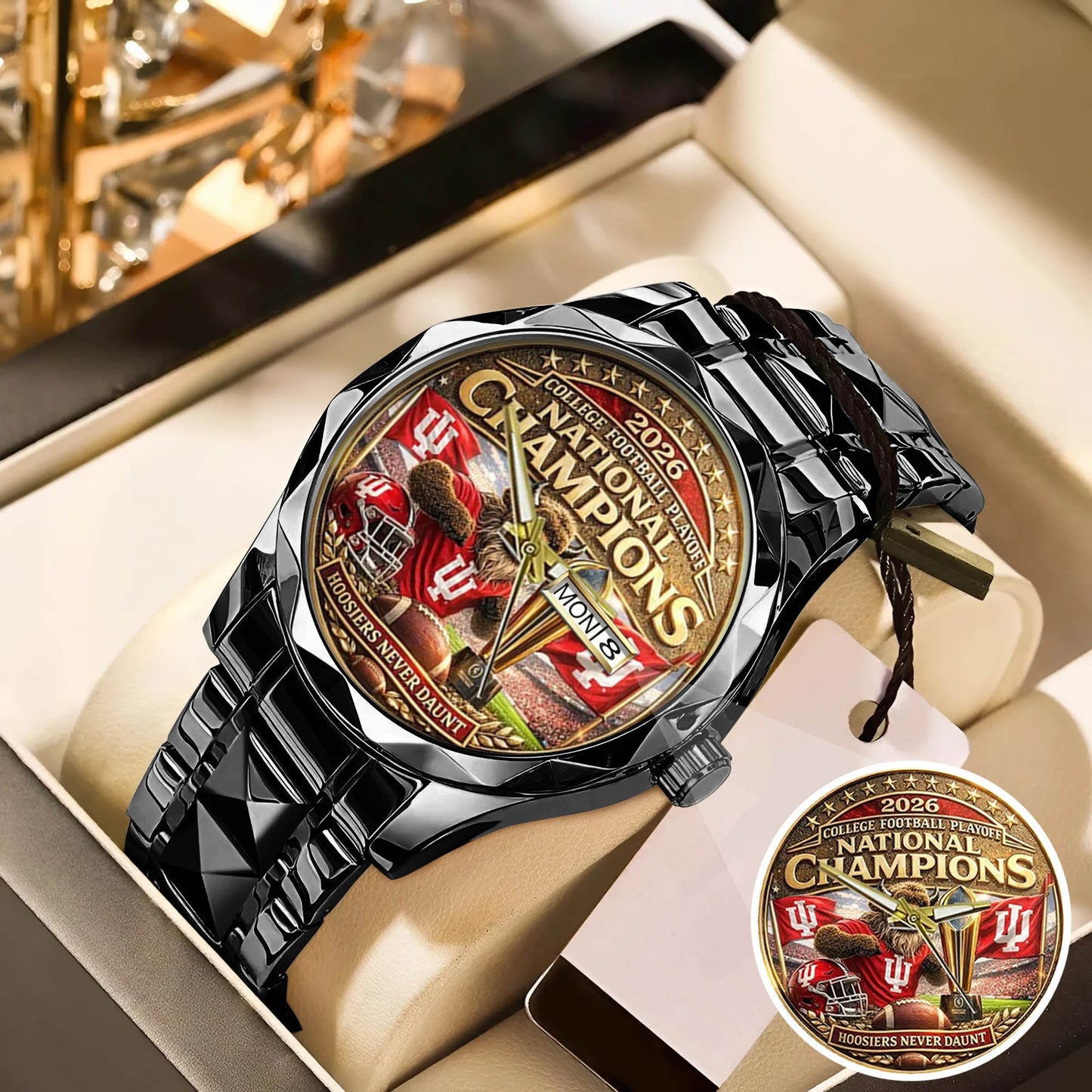 Personalized Indiana Hoosiers Football Watch