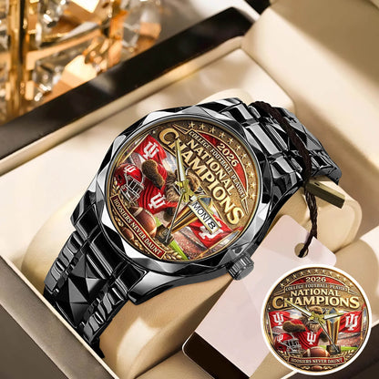 Personalized Indiana Hoosiers Football Watch