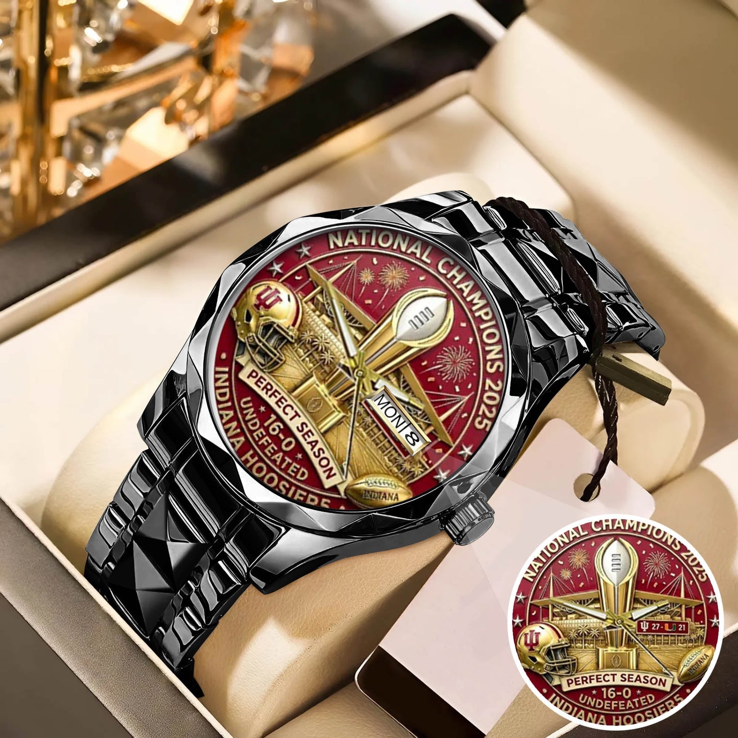 Personalized Indiana Hoosiers Football Watch