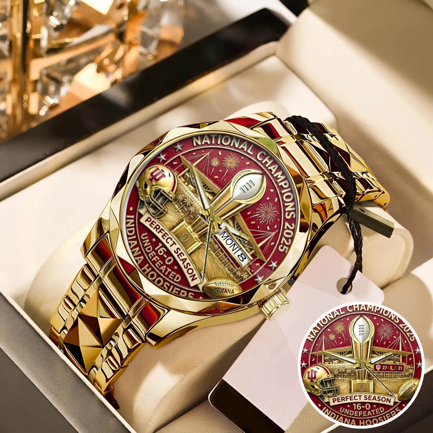Personalized Indiana Hoosiers Football Watch