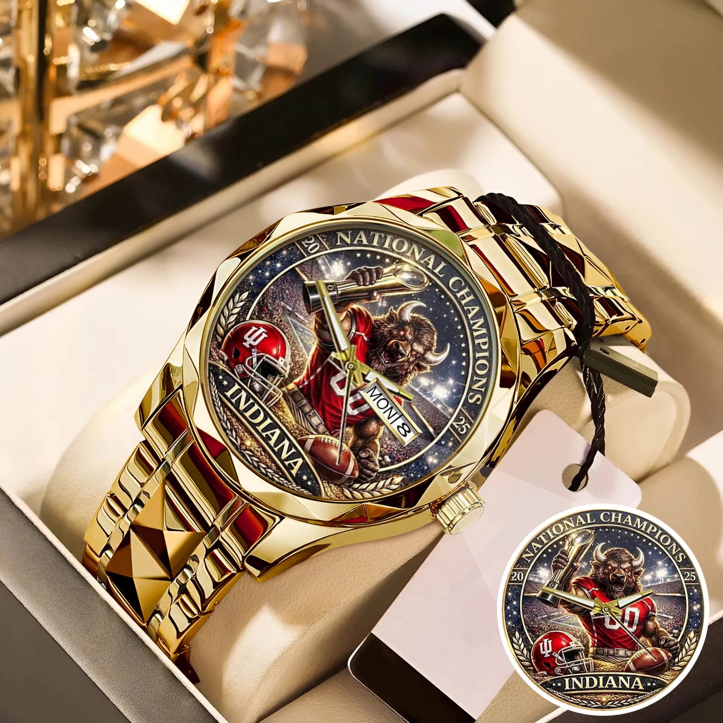 Personalized Indiana Hoosiers Football Watch