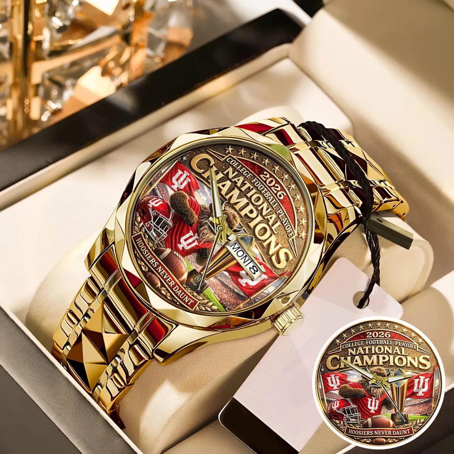 Personalized Indiana Hoosiers Football Watch