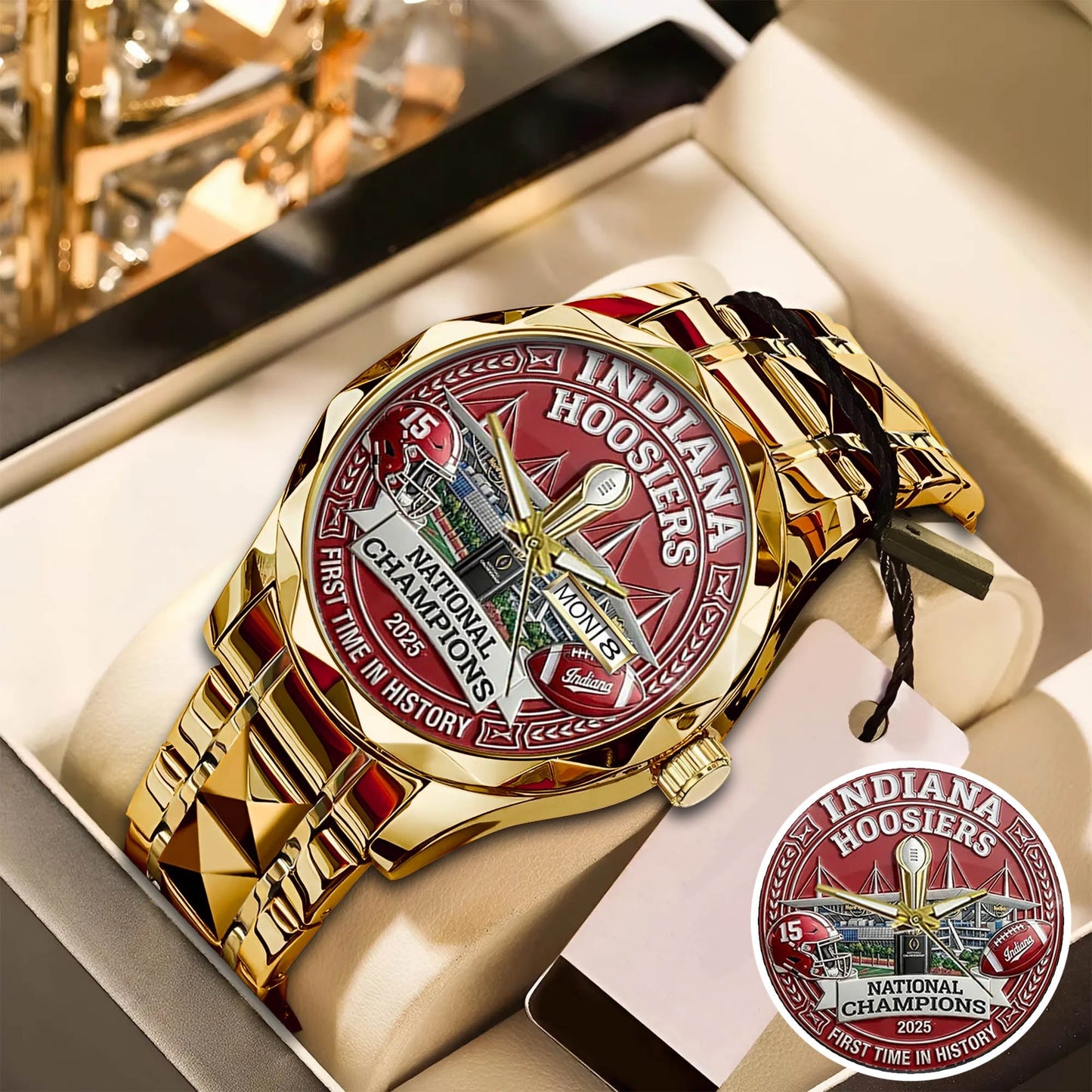 Personalized Indiana Hoosiers Football Watch